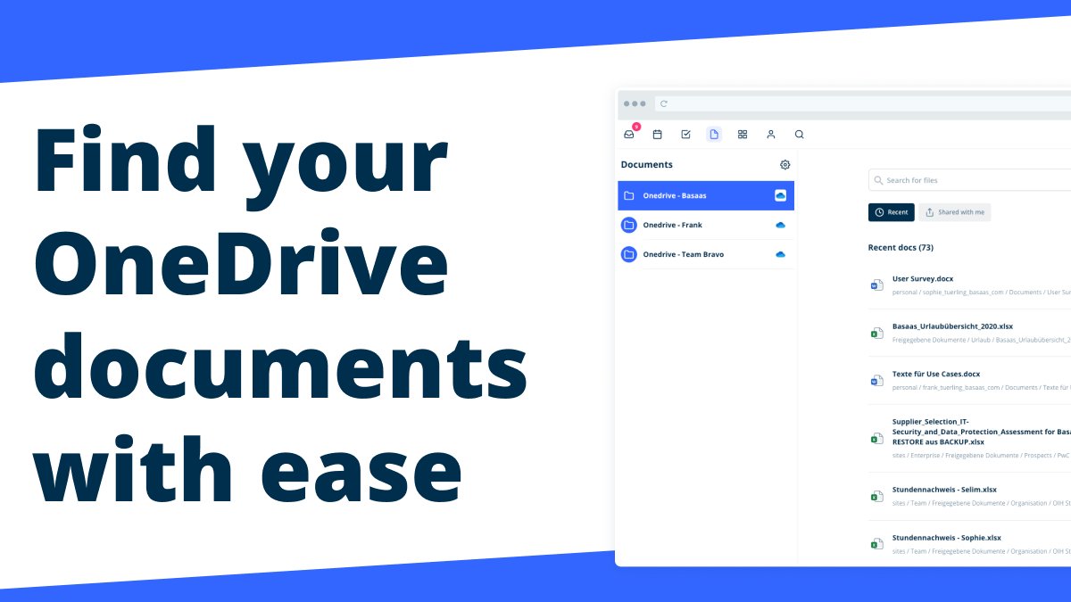 Connet multiple OneDrive accounts to a unified document solution and search all your documents at once. Dont loose time anymore through unnecessary searching 🔍😎 #onedrive #integration