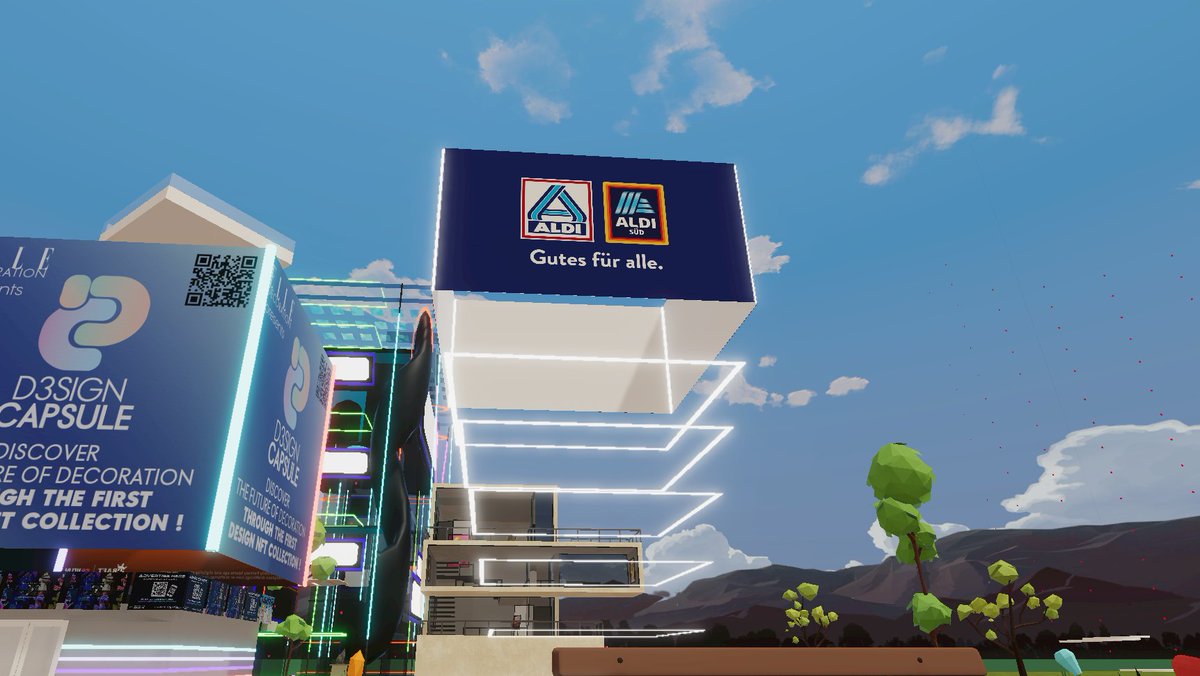 DCLjasonx's tweet image. German supermarket giant Aldi spotted in the metaverse #decentraland 😉