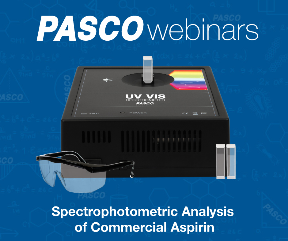 pascoscientific's tweet photo. Oct 26th, 12:30 PM PT👉https://t.co/SmgDfd30b9
How much acetylsalicylic acid is in a single aspirin tablet? In this session, you’ll learn how to use a UV-Vis spectrometer to determine the mass of acetylsalicylic acid (ASA) in a tablet of aspirin. https://t.co/DmZumtCkn8