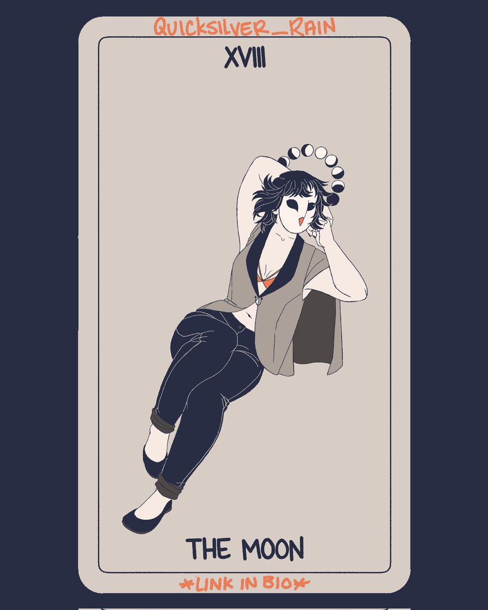Quicksilver_Art's tweet photo. This is the moon and I'm dedicating her to all my sapphic friends :)
 #quicksilverdraws #tarot #tarotdeck #tarotcards #tarotcloth #tarotbag #tarotpreorder #witchcraft #witchy #divination #cartomancy #themoon #18themoon #majorarcana #storenvy #smallbusiness https://t.co/3EpLXojKBF