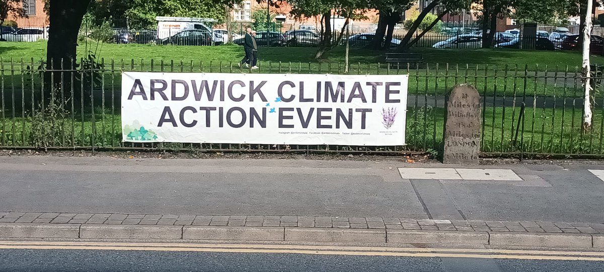 ArdwickClimate's tweet photo. The signs are up in Ardwick!! We are looking forward to welcoming you all on 2/10 for our #ClimateAction event when we will be closing the A6 with @ManCityCouncil #Manchester raising much needed awareness for the #environment and the affects of #AirPollution on our #community https://t.co/SpawgDZXUy