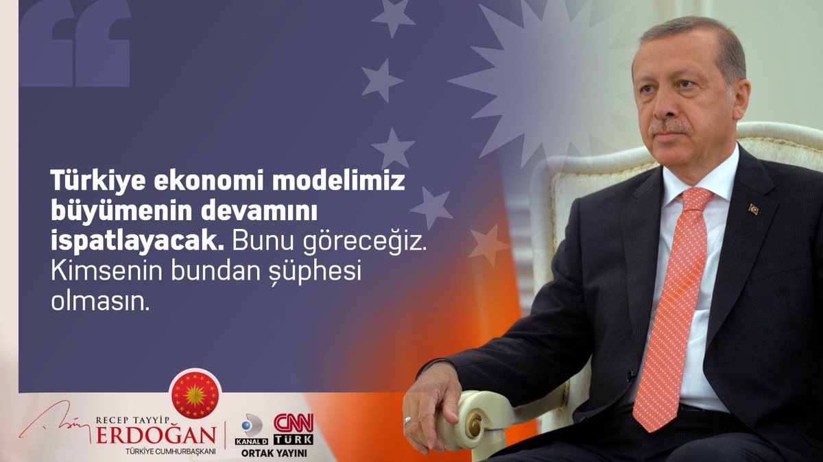 akkadinbpasa's tweet photo. Cumhurbaşkanımız Sayın @RTErdogan:

"(Cumhurbaşkanı Özel Yayını) Türkiye ekonomi modelimiz büyümenin devamını ispatlayacak. Bunu göreceğiz. Kimsenin bundan şüphesi olmasın."

📍Türkiye yüzyılı https://t.co/rIYtHX3F5l
