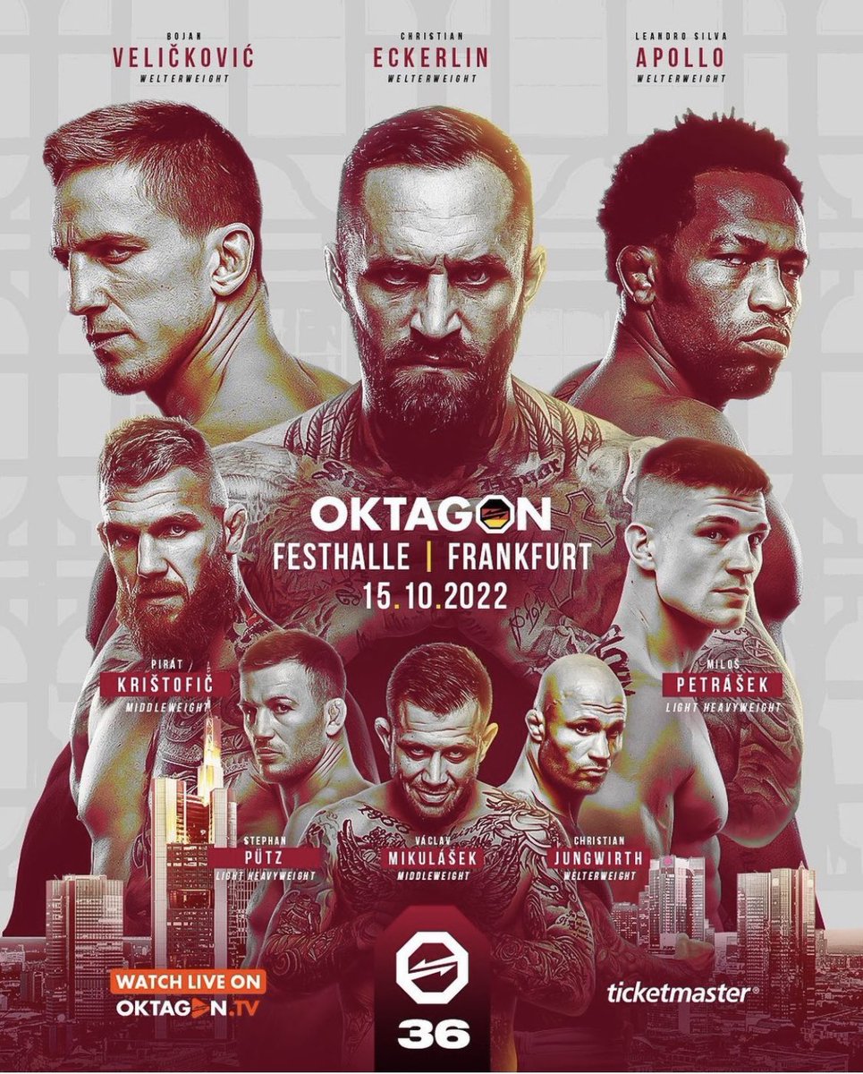 SeanM_Striking's tweet photo. Awesome to hear @arielhelwani shout out @OktagonOfficial on the show today. One of the best upcoming shows in the world right now. Also super excited to hear the return of The Hitman Hathaway on this card! I’ll be there cornering @serbian_steel &amp; @MalloryyMartin, can’t wait! 🇩🇪 https://t.co/PjDAws2rvc