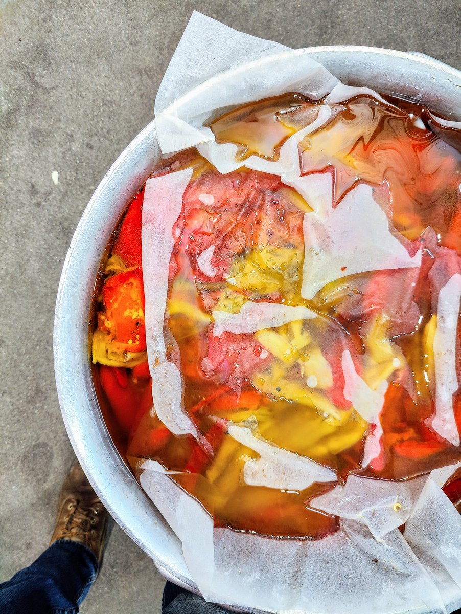 fornocultura's tweet image. Last batch of the season Our BOMBA Spicy Italian spread. Preserving local Ontario Hot Peppers #bomba #peperoncini #friggitello #fornocultura #teamsavoury Part of our seasonal #preserved program Our Kitchen to Ur Pantry.