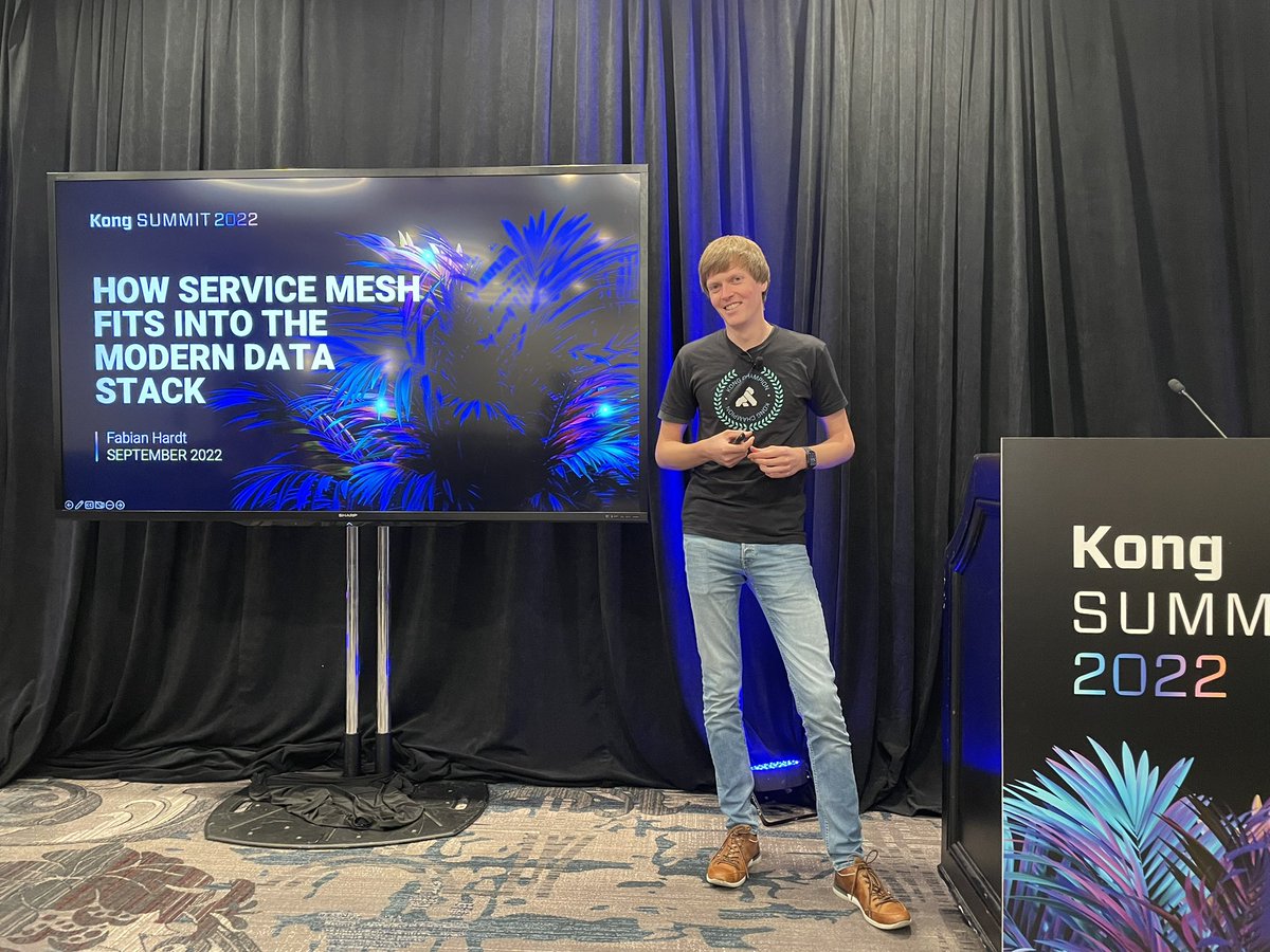Sven Bernhardt (@sbernhardt) on Twitter photo Now on stage: <a href="/fabian_hardt/">Fabian Hardt</a> about How Service Mesh fits into the modern data stack. #KongChampions #KongSummit2022 <a href="/OC_WIRE/">OPITZ CONSULTING</a> Now on stage: <a href="/fabian_hardt/">Fabian Hardt</a> about How Service Mesh fits into the modern data stack. #KongChampions #KongSummit2022 <a href="/OC_WIRE/">OPITZ CONSULTING</a>