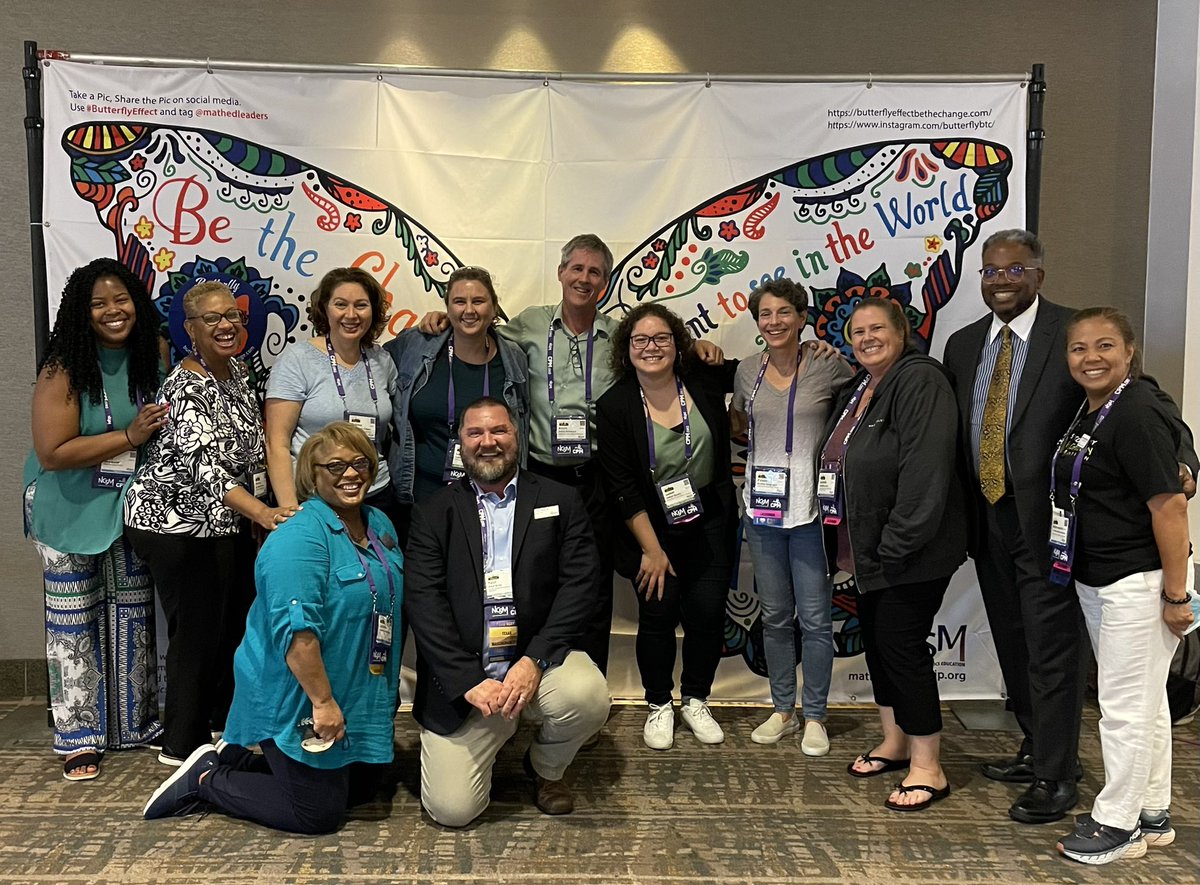 What a way to end @MathEdLeaders #NCSM22 conference capturing the joy of @Danielle_Letts @TeacherLora @kevthemathguy @KSarginger @carlottamg @Dr_PaulGray @pamseda1 John Staley, Isabel Garcia, Brea Ratliff