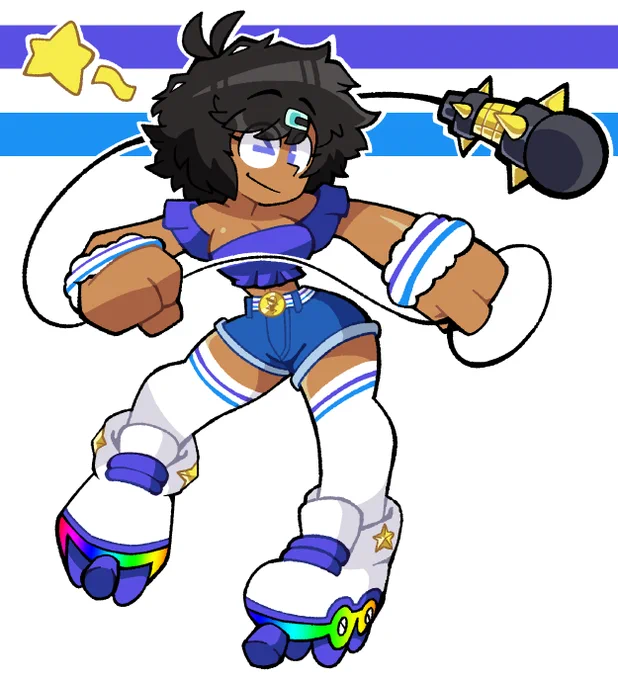 Was commissioned by  to redesign their OC as a RHR character  