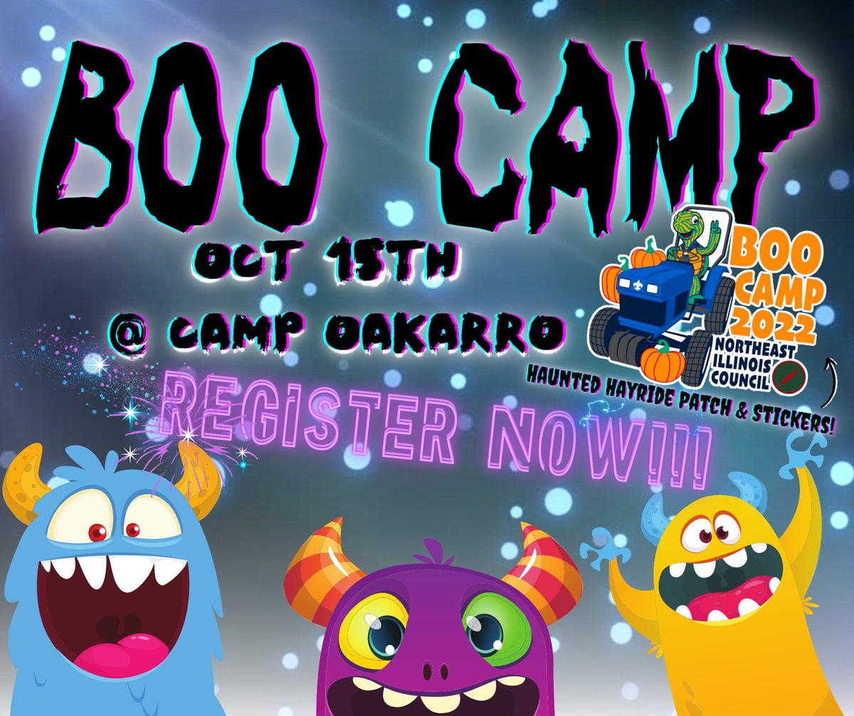 neicbsa's tweet photo. https://t.co/ZNMGLNYghF
Boo Camp!!! October 15th at Camp Oakarro, register now!
https://t.co/LMKHMpYeSK https://t.co/8L3KWYswtv