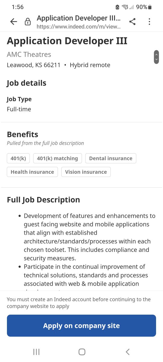 Christalball93's tweet photo. #AMC hiring yet another Application Developer to "participate in the continual improvement of technical solutions, standards and processes associated with web &amp; mobile application development". 🔥 #AMCstock #AMCjobs
https://t.co/vHSJovumFM https://t.co/l9Igc6wH02