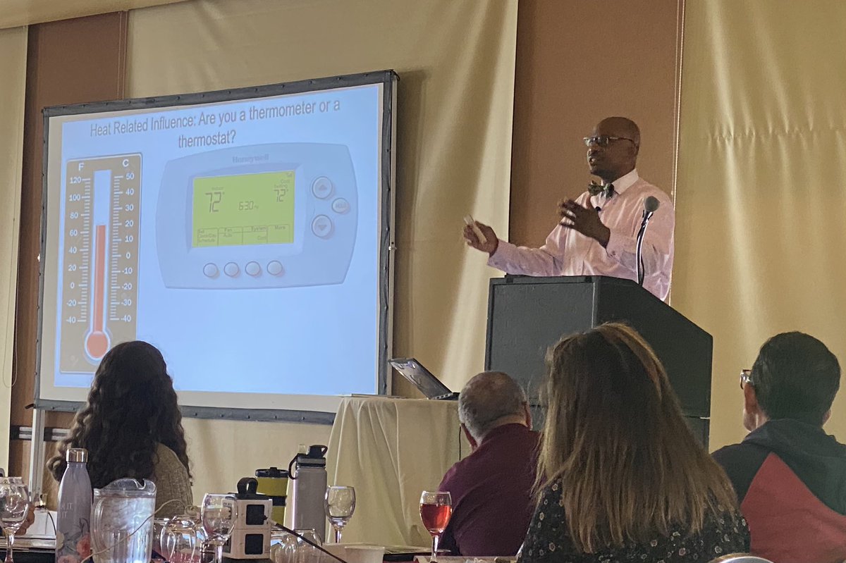 “Raise the equity question in your normal rhythm of life. What impact do you have when you enter a room?” Thank you, <a href="/DrBryantMarks/">Bryant T. Marks</a>, for the inspiration &amp; for breaking down the science about #implicitbias. @LosAngelesCOE <a href="/nlmusd/">Norwalk-La Mirada Unified School District</a> <a href="/JessMedranoEdD/">Dr. Jessica Medrano</a> <a href="/GlennEaglesSoar/">Dr. Jennifer Padilla, Principal</a>  #beathermostat