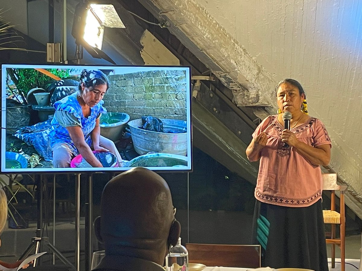 dewivandeweerd's tweet photo. .@#MONDIACULT2022 a great debate with @bwolfje, @WhatDesignCanDo &amp; @princeclausfund on the importance of creativity 4 #sustainabledevelopment. PCF Laureates Rufina Ruiz Lopes, Djamila Ribeiro, Carla Fernandez &amp; Roberto Guillén stressed need 4 voices of minorities &amp; inclusion. https://t.co/f6ljTSEz5e