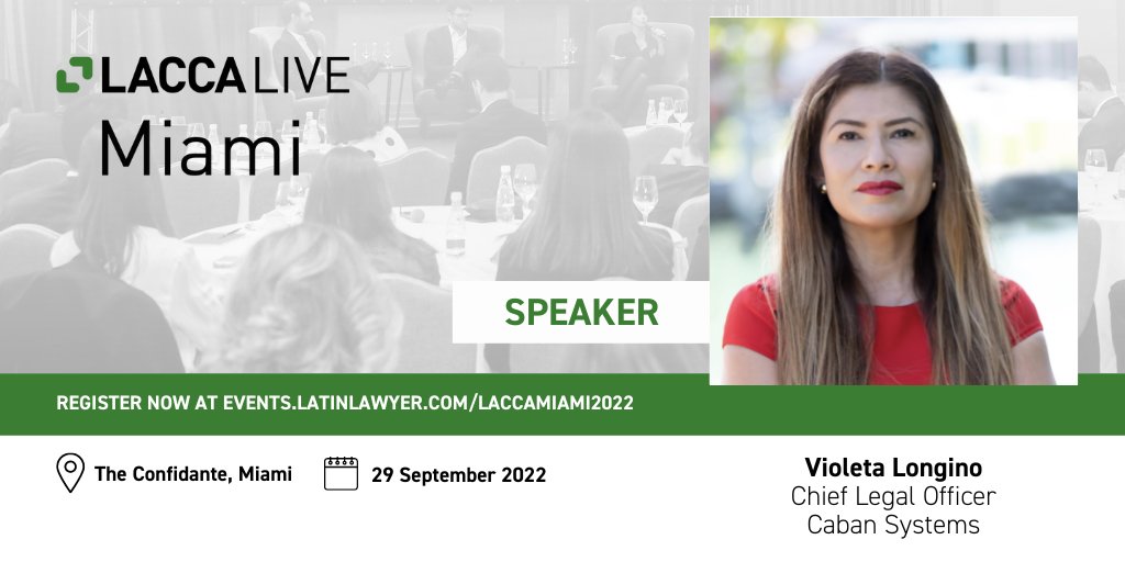 Caban Systems (@cabansystems) on Twitter photo This week, our Chief Legal Officer, <a href="/LonginoVioleta/">Violeta Longino</a> joins a panel of experts to discuss managing a crisis during times of uncertainty - a valuable asset in today’s current state of affairs. Please join us if you're in Miami: bit.ly/3LNKlQZ <a href="/Latin_Lawyer/">Latin Lawyer</a> #lacca This week, our Chief Legal Officer, <a href="/LonginoVioleta/">Violeta Longino</a> joins a panel of experts to discuss managing a crisis during times of uncertainty - a valuable asset in today’s current state of affairs. Please join us if you're in Miami: bit.ly/3LNKlQZ <a href="/Latin_Lawyer/">Latin Lawyer</a> #lacca