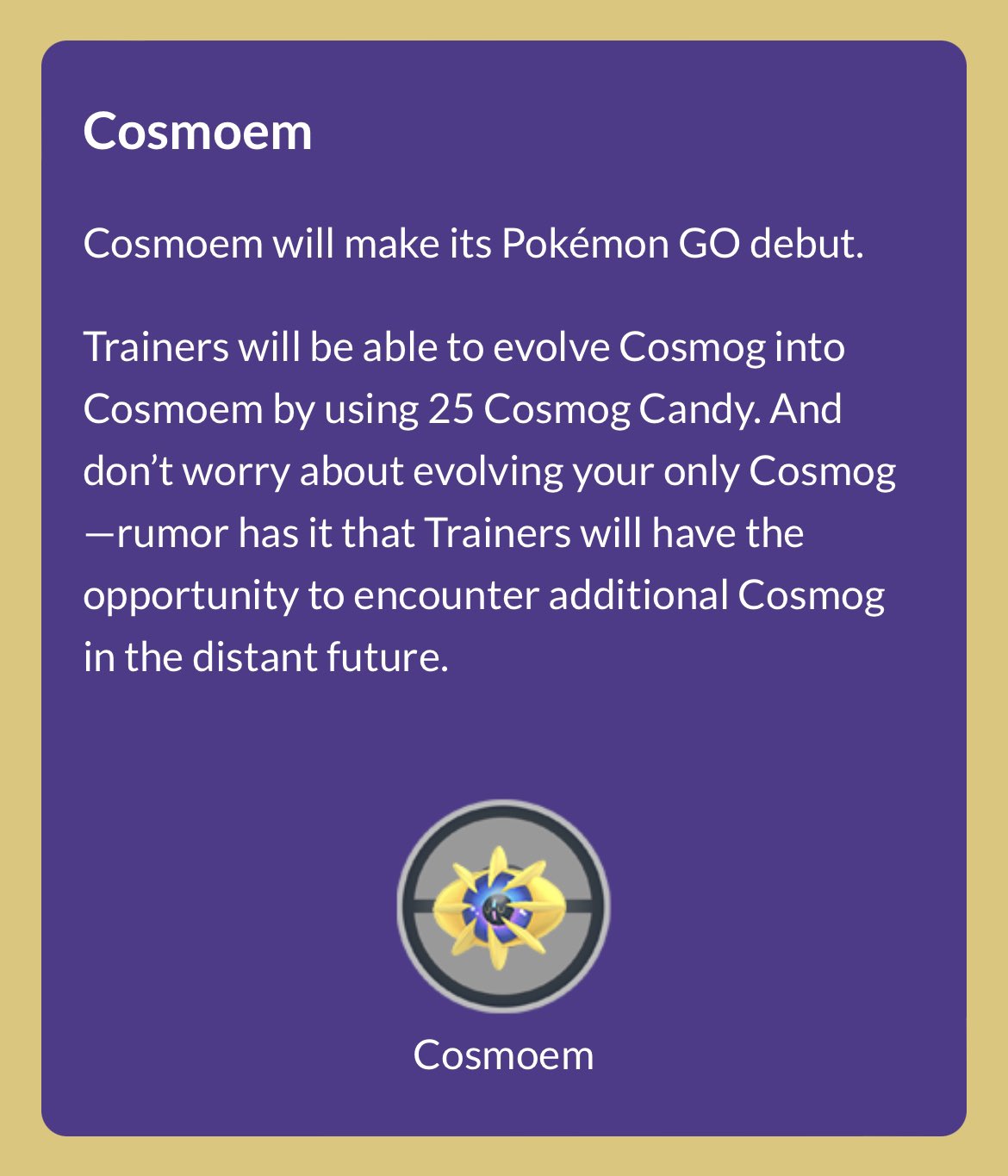 How To Get And Evolve Cosmog In Pokemon Go