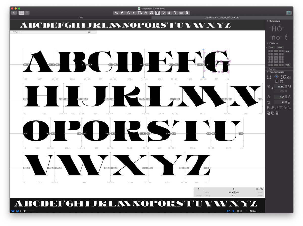 Any tips would be nice. #type #Glyphsapp #typedesign