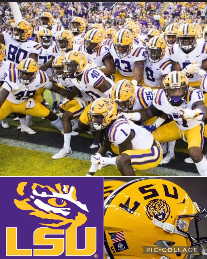 I am blessed to receive an offer from Louisiana State University💜💛#gotigers @CoachJoeSloan @CoachKerryCooks @KenAnioJr @coachsimoneaux @QBMechanix @RecruitLouisian @CurDogFootball