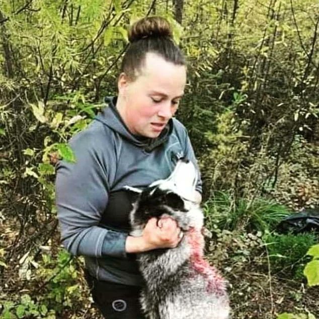 Radical_Vegan_'s tweet photo. There's outrage against her only because people realized that she murdered a dog instead of a wolf.

Had it been a wolf instead of a dog, We won't be seeing this outrage and news headlines.

And like always these scenarios shows how speciesist our society is..

#FuckHunters https://t.co/SvA0N6PYUM