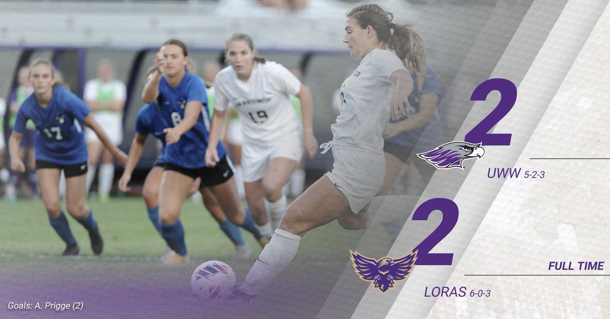 Fought back and earned a last-minute draw. The Warhawks will head to UW-River Falls Saturday!