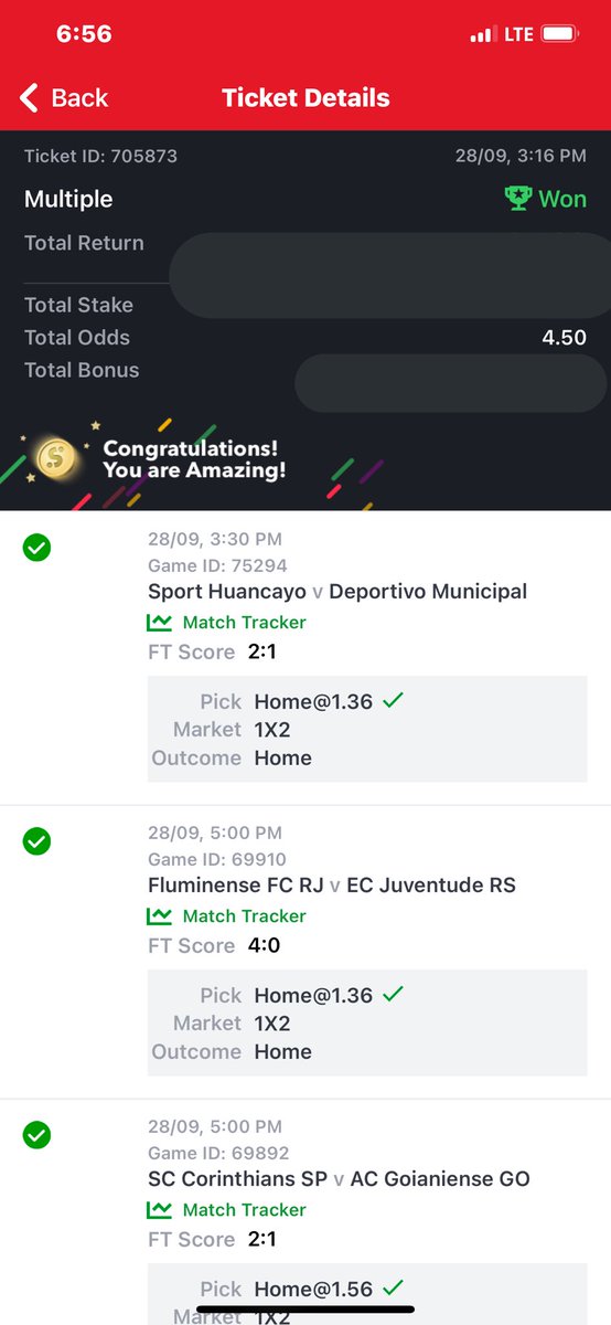 mono_tips1's tweet photo. 4 odds BOOOOOM ๐ฅ ๐ฅ ๐ฅ
Congrats if u played ๐ง
@eebookhunoluwa @Prince_Dayveed @Emmanuel_Tips @adajiblessing10 @V3rified1
#Hotbettips https://t.co/GqHWtvyp05