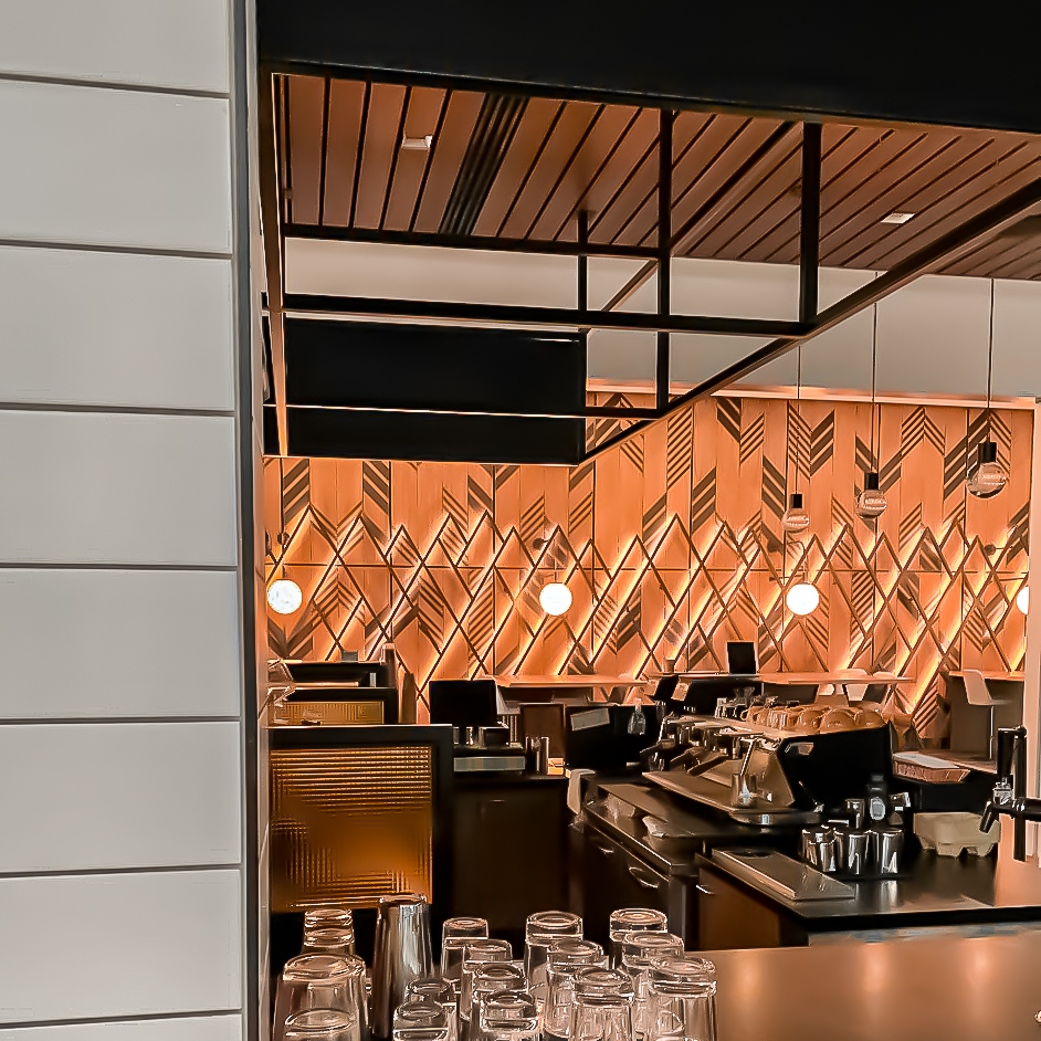 When the light and dark hits the cafe just right.