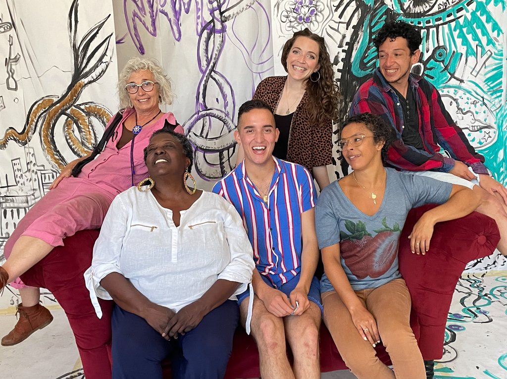 sfyouththeatre's tweet photo. These are our lovely Artivists! 
We get together monthly to share our work and spark our imagination.
#SFYT #Artivist @SFAC https://t.co/ZvrCvUy9LK