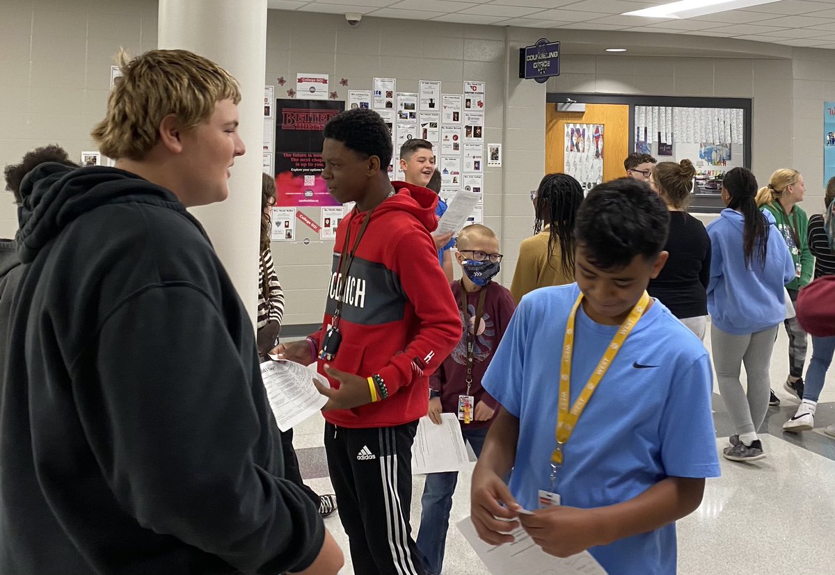 BburgHPE's tweet photo. 7th grade #HealthEd students at @AllThingsBWMS practiced saying “no” to risky behaviors- first from script, then w eye contact & assertive tone, then standing up to pressure. Started w giggles but they got much stronger w practice! #SkillsBasedHealth #SBHE #NHES4 https://t.co/jbyY3AG8ib