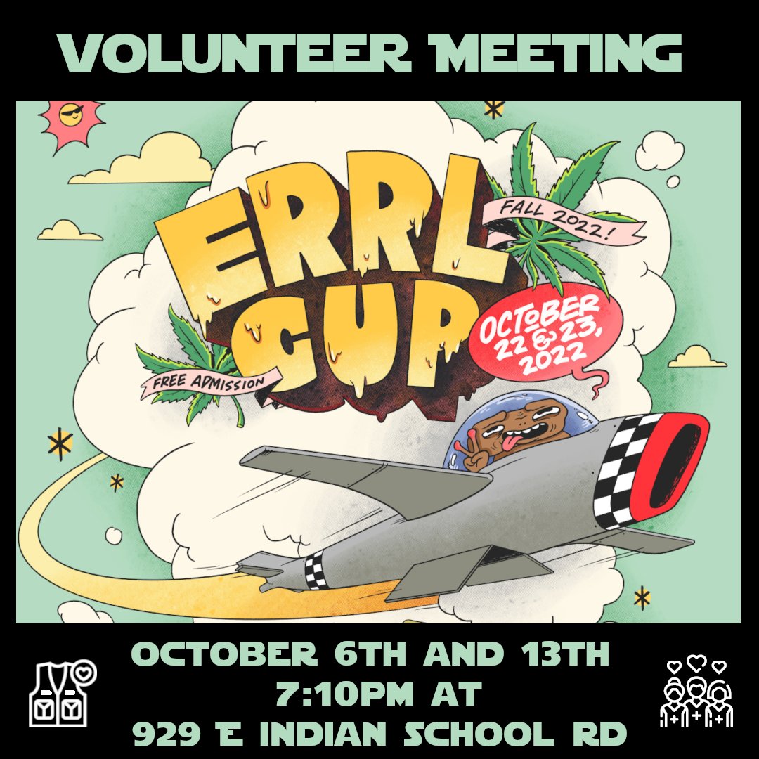 errlcup's tweet photo. Yoooo calling #Errlcup volunteers 📢
Errl cup is 3 weeks away & we need you 🙋🙋♀️
Come join us for food, fun & information. 😶🌫️😶🌫️
#errlsquad #cannabis #marijuana #cannabiscup #cannabisfestival #high #stoned #dank #az #azmmj #mmj #arizona #phx #phoenix #joint #bong https://t.co/5O5isdEuEm