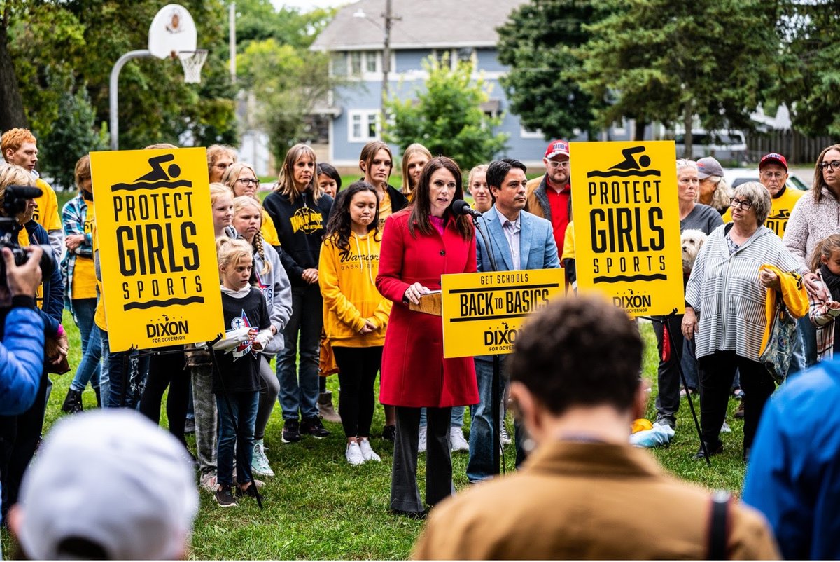 TudorDixon's tweet image. Men and women are different biologically. It is both science and common sense. 

We are not afraid to say it and we aren’t afraid to do something about it. And as Governor, I will demand fairness in women’s sports.