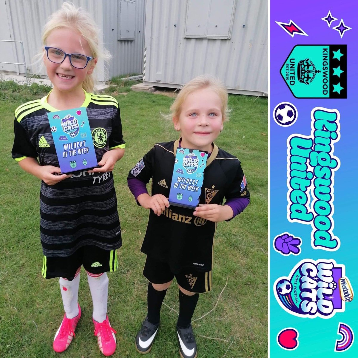 #weetabixwildcatswednesday🦁🐯 
Last weeks theme: Autumn 🍂 
We played Spiders &amp; Bugs, Conkers and Squirrels, before breaking out into our age/ability appropriate matches!
Wildcats of the Week: 
Poppy &amp; Zoe 🏆 👏 🙌🏼 
@KingswoodUnited <a href="/EastRidingFA/">𝗘𝗮𝘀𝘁 𝗥𝗶𝗱𝗶𝗻𝗴 𝗙𝗔</a>