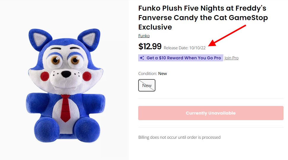 Fnaf Funko Five Nights at Freddy's Fanverse: Candy Cat plush