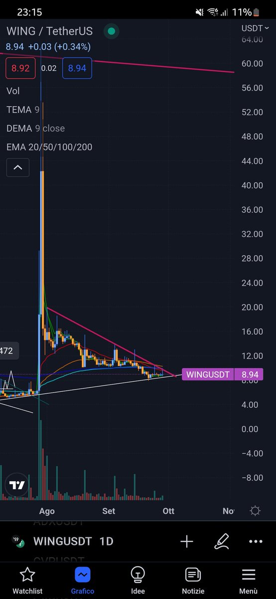 Floydernon's tweet photo. #WINGUSDT #WING #BTC 
Chart speaks for itself 
Time to go back to work and print money https://t.co/KffwE1wK70