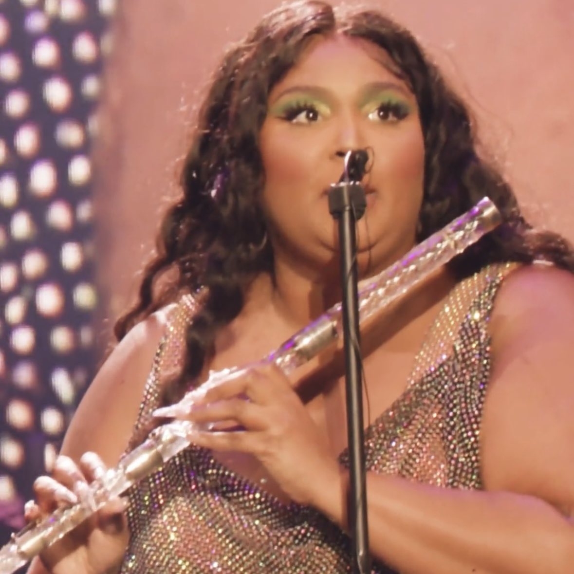 lizzo's tweet photo. Day 1258 of asking for a flute emoji @apple https://t.co/DMXtGnvplT