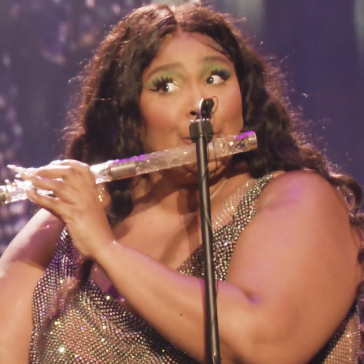 lizzo's tweet photo. Day 1258 of asking for a flute emoji @apple https://t.co/DMXtGnvplT