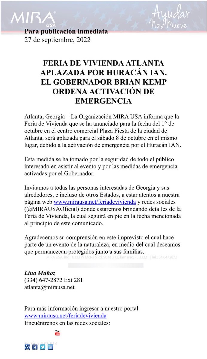 Victoriac0720's tweet photo. Te esperamos este 8 de octubre #Feriadevivienda #comunidad #latina https://t.co/IwYxQAE82w