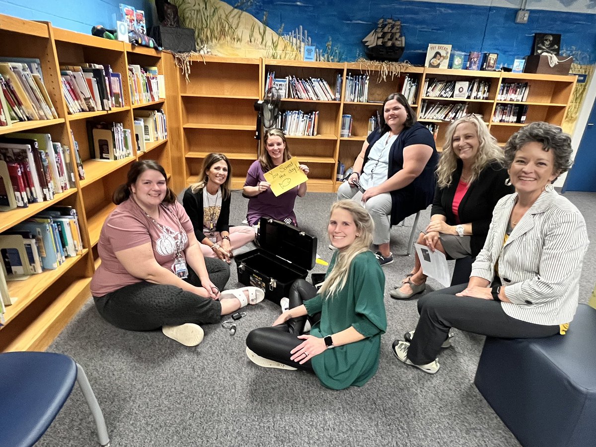Our teachers <a href="/rches_pirates/">Ray Childers Elem.</a> completed breakout boxes yesterday. Great #teamwork and #Collaboration   #allinBCPS