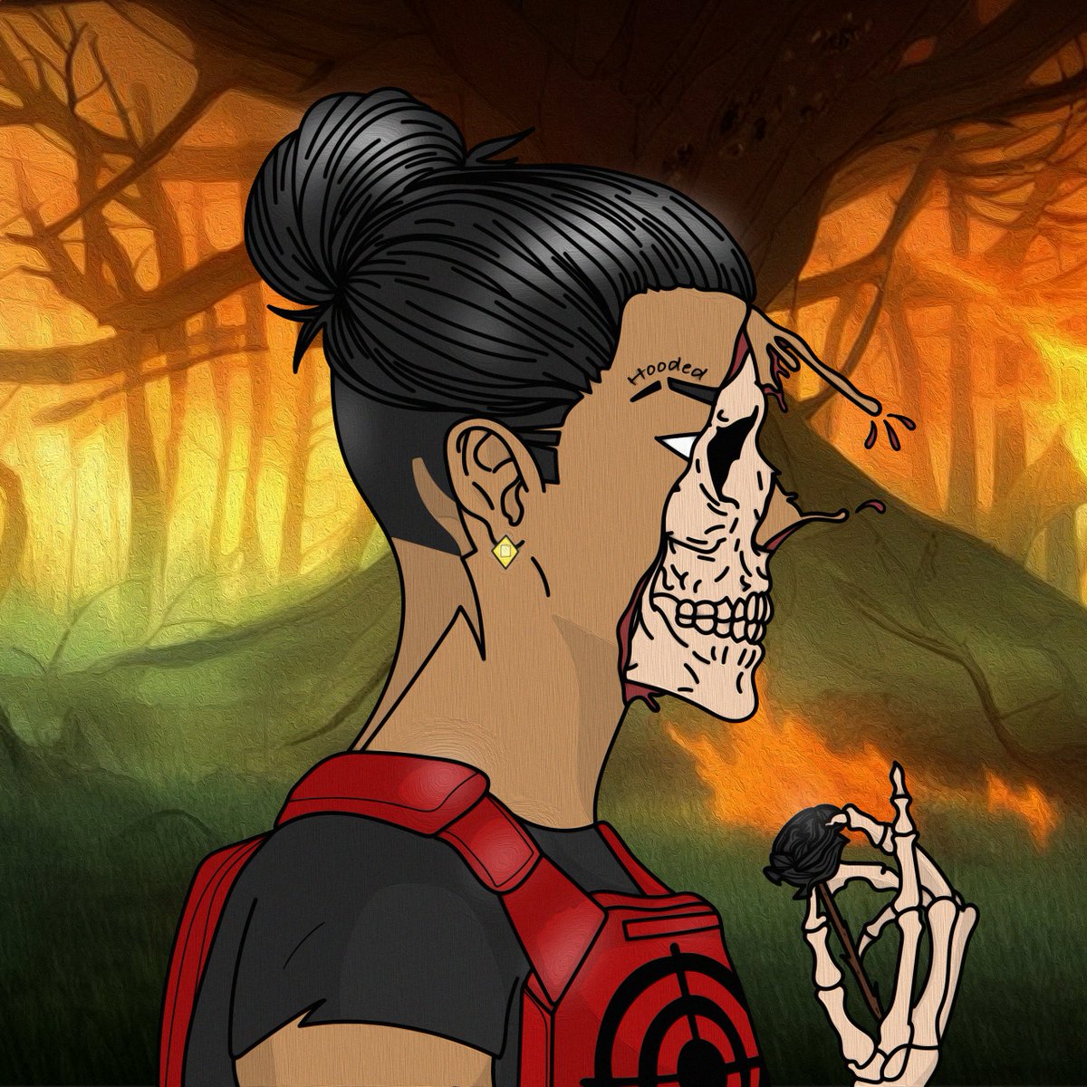 After our artist @HoodedReaper2 joined the @Anthros0fficial community he wanted to make an example of how he'll be adding his own twist to our future art collaborations with one of their sneak peeks!

⚡️🤯🤯🤯⚡️

Dont fade💤

NOT A OFFICIAL COLLAB JUST ART &amp; LOVE!
#DAG