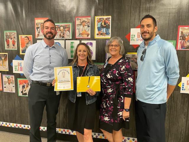 adamdavid223's tweet photo. Congratulations to Literacy Coordinator Heather Gonzales being recognized for her dedication to supporting teachers in developing our young student readers. @CGESD4 is lucky to have her making a difference everyday in the lives of our kids! #MakingYourMark @Kriv918 #CGESDfamily https://t.co/IovErTIyHe
