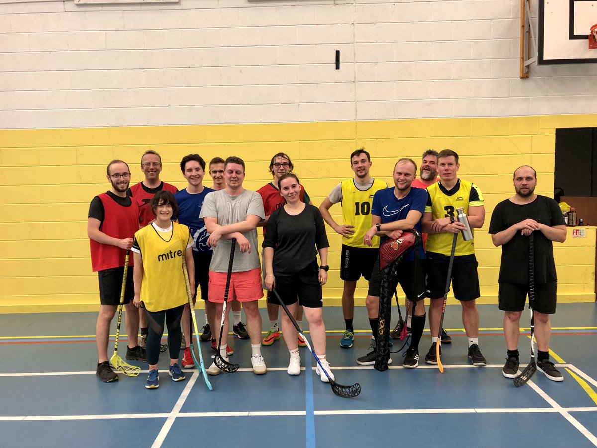 EdFloorballers's tweet photo. I took a photo from todays session. Great fun! 🤩 ⁦@WestwoodsHC⁩ #floorball #edinburgh #keepfit #teamsport #EdinburghLeisure #ComeandJoinus https://t.co/BN7Wd7V7YM