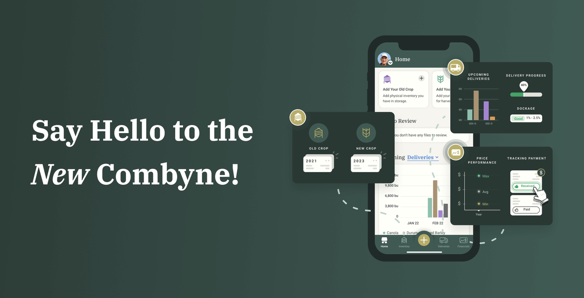 CombyneAg's tweet photo. Today we’re excited to announce that we’ve launched an updated version of @CombyneAg, providing a more comprehensive crop marketing management experience for farmers.

If your #harvest is wrapping up, it’s a good time to stay ahead. Visit https://t.co/hDZEL1RsAK to learn more! https://t.co/ZZ3BmBsk8O