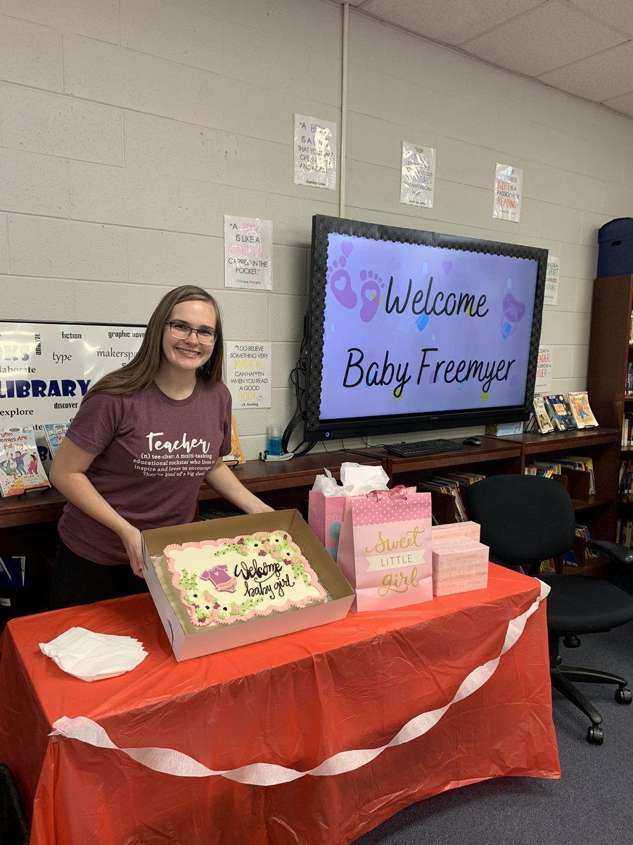 NEN2ndgrade's tweet photo. Celebrating our preschool teacher and her new bundle of joy!! We ❤️ snuggles and the new addition to our NEN family. @NENbluejays https://t.co/QFEKUOeeI1