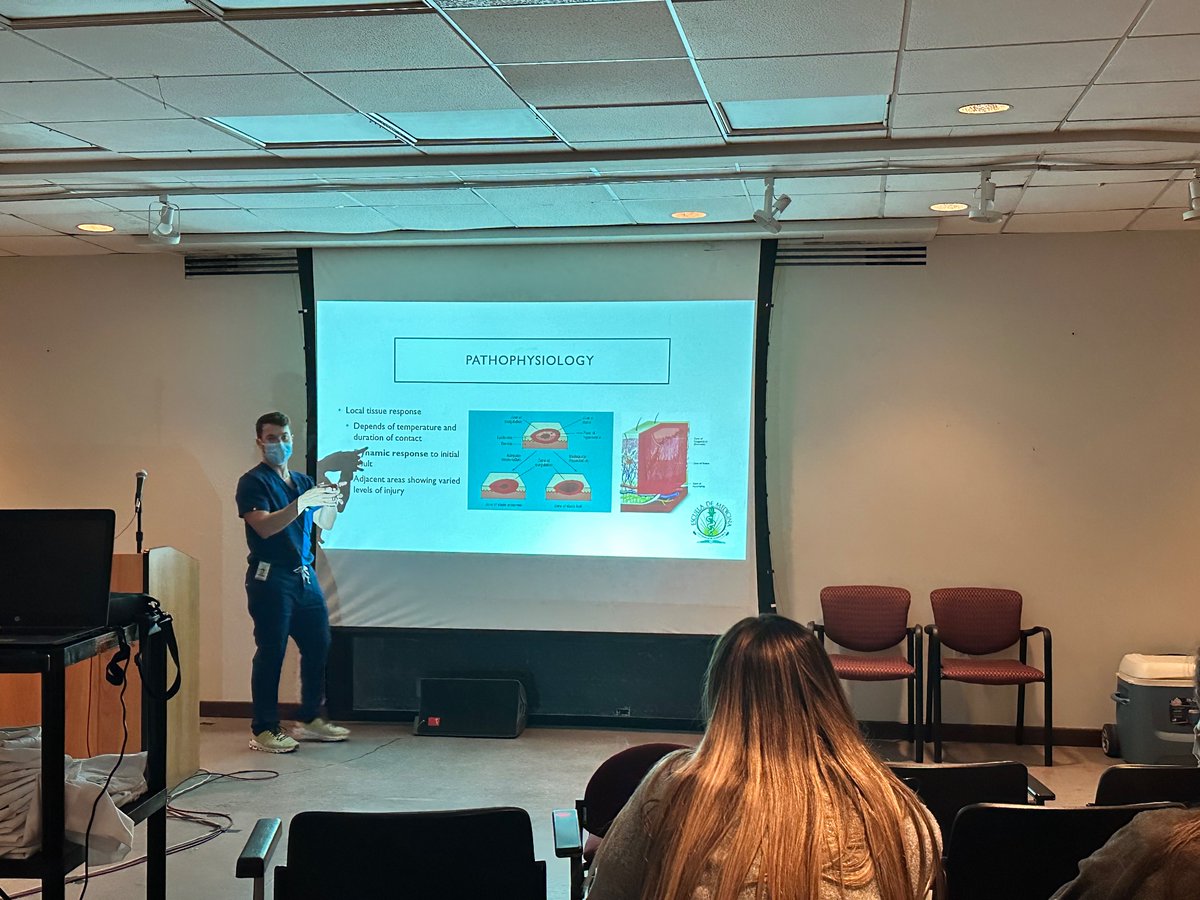 Dr. Jonatan Hernandez Rosa, assistant professor, provided an outstanding Grand Round on Burn Wound Care today at our didactics!