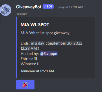 MIA WL SPOT Giveaway is LIVE in our Discord Server!
discord.gg/mXATrzcjt6
#algofam