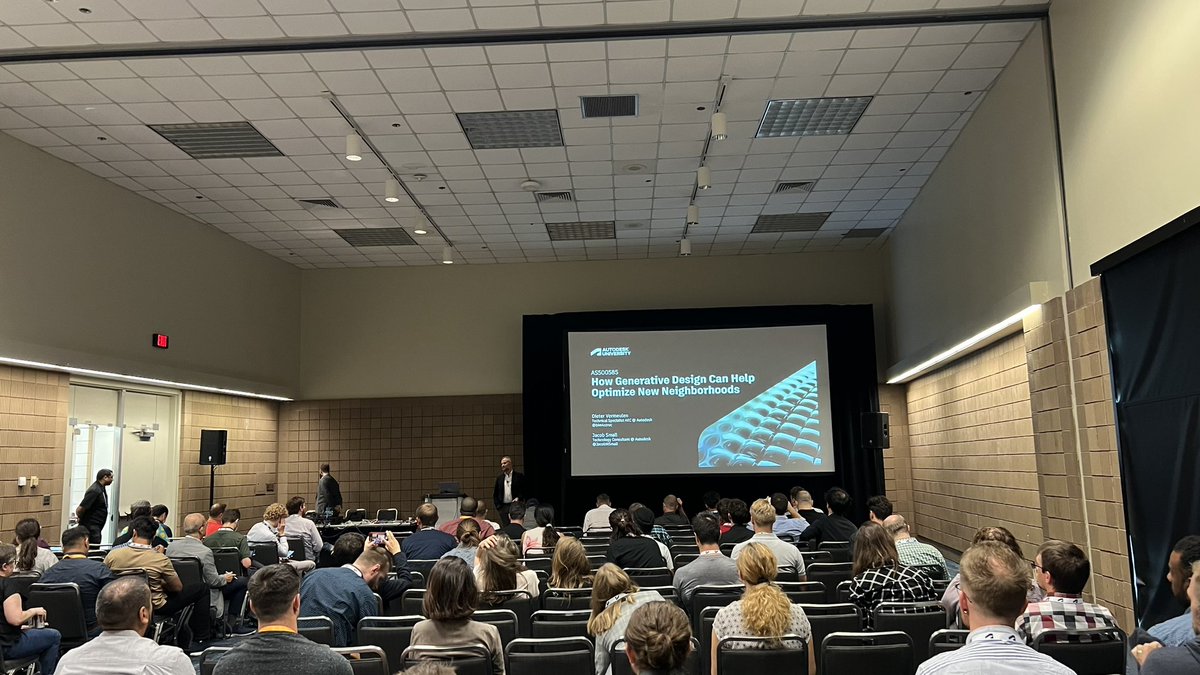 More #GenerativeDesign stuff at #AU2022. <a href="/JacobWSmall/">Jacob Small</a> and <a href="/BIM4Struc/">Dieter Vermeulen</a>