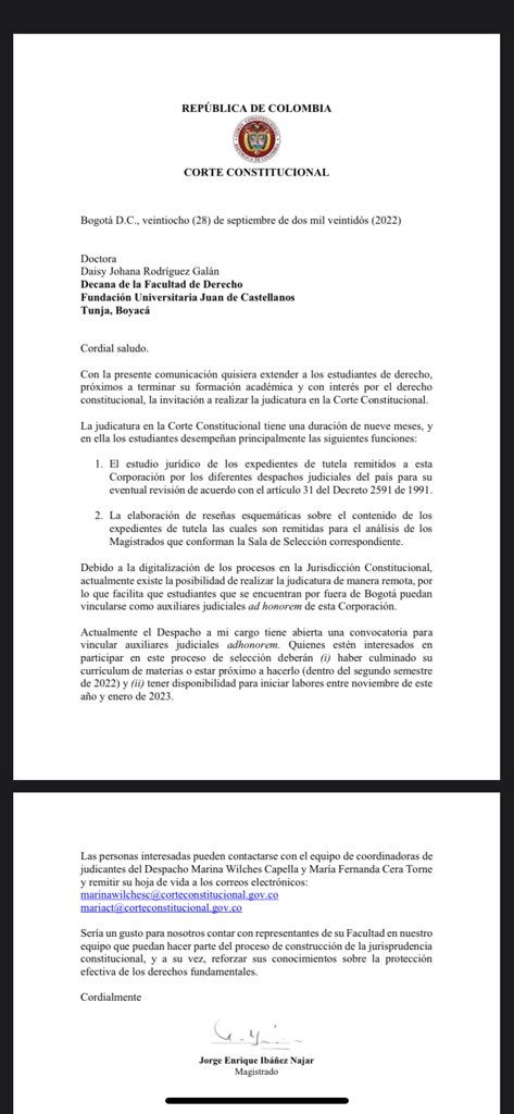 DerechoJDC's tweet photo. #JUDICATURA derecho JDC #CORTECONSTITUCIONAL 💯✅ #MODALIDADREMOTA https://t.co/8X8oJqguRy