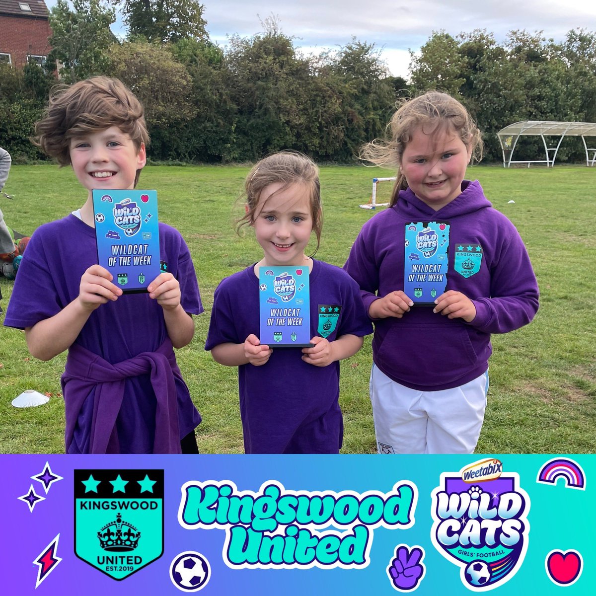 #WeetabixWildcatsWednesday🦁⚽️ This weeks theme: Wacky Weather 🌧 ⚡️🌈 Games: Cloudy with a Chance of Footballs, Hailstones &amp; Snowflakes and Thunder &amp; Lightening! 
Wildcats of the Week Isabella, Wren &amp; Laila 🏆 🙌🏼 👏 
@KingswoodUnited <a href="/EastRidingFA/">𝗘𝗮𝘀𝘁 𝗥𝗶𝗱𝗶𝗻𝗴 𝗙𝗔</a>