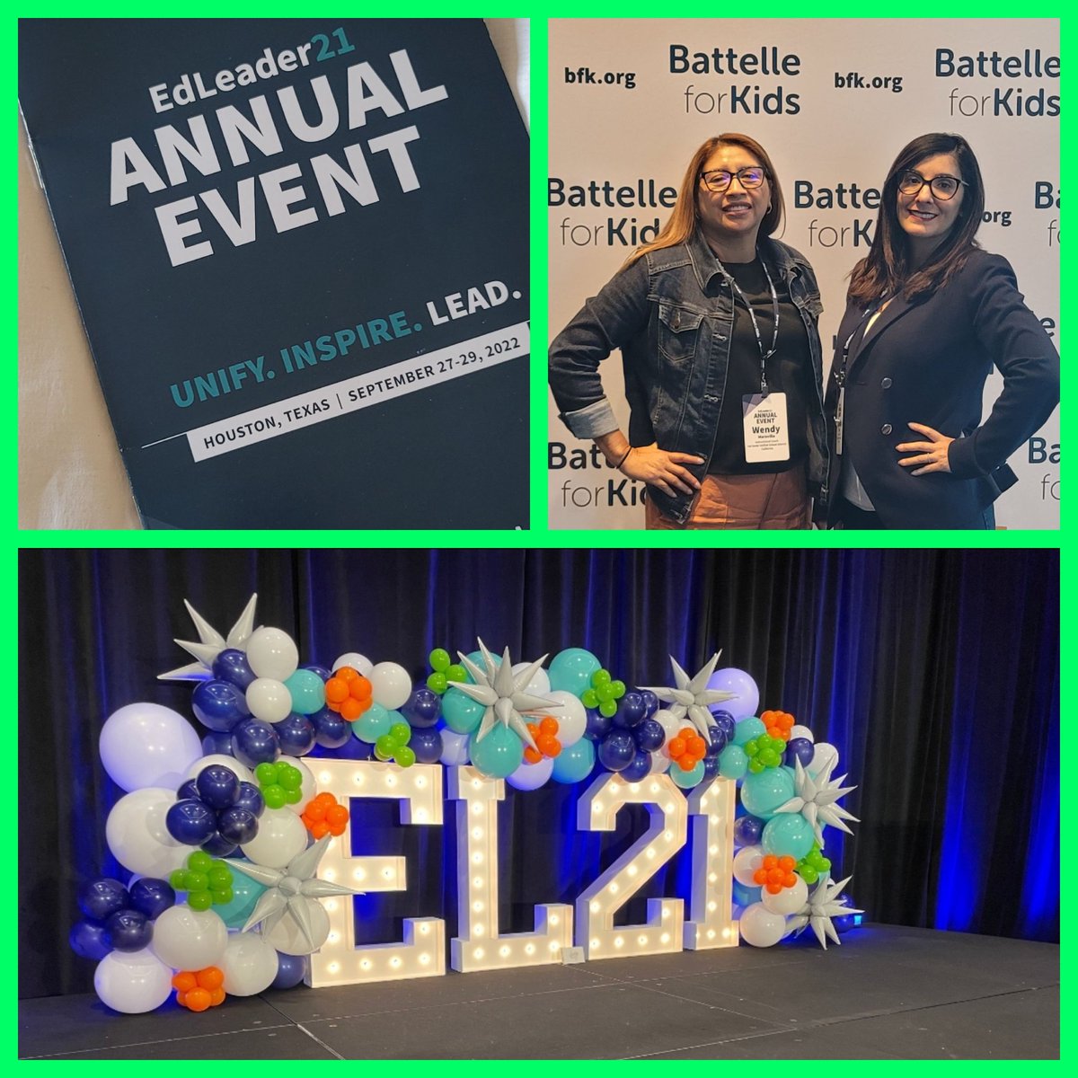 LisethMaravilla's tweet photo. Taking advantage of this great opportunity to attend the EdLeader21 conference! Attended some great sessions so far!! @RainbowRidge_VV @battelleforkids #buildyourcapacity #lookingahead https://t.co/2C8gEXmkU4