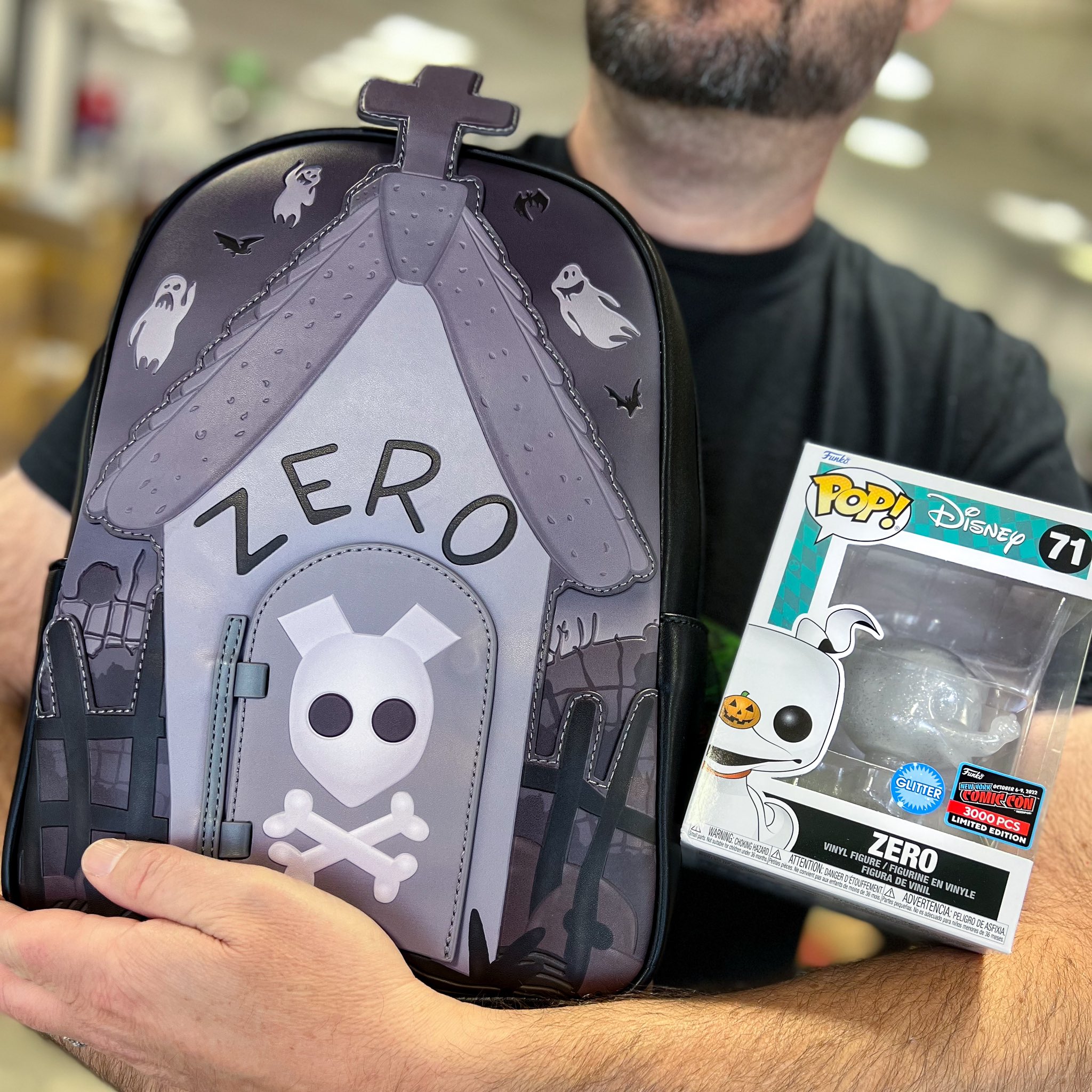 Funko Pop Nightmare Before Christmas Zero LOUNGEFLY BAG LE 3000 NYCC