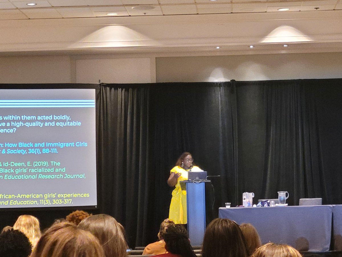 jstaley06's tweet image. Making Black Girls count in mathematics education. Nicole Joseph #NCSM22 @MathEdLeaders