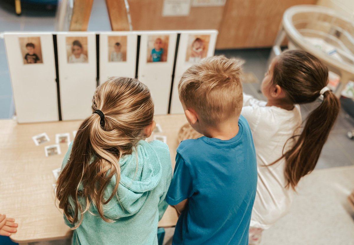 Students are invited to sign into our classroom by placing their magnet on a feeling face (co-created with student facial expressions). Some Ss returned to this space later in the day to move their magnet. “My feelings changed. I was mad but now I’m calm.”