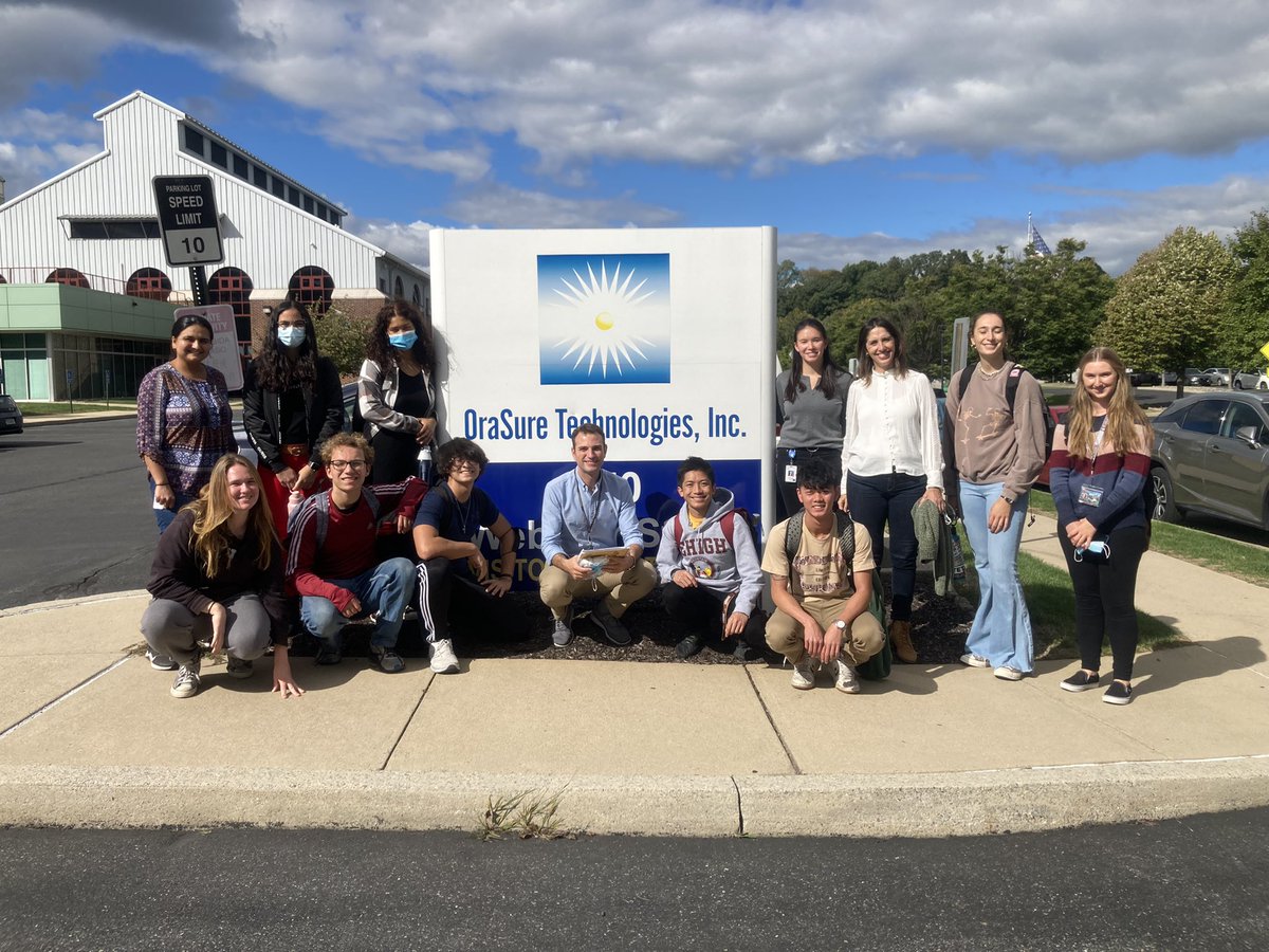 TomasGF90's tweet image. Thanks to @orasure for allowing our @LehighBioE and @lehighengineers freshmen to visit their cutting-edge manufacturing and R&amp;amp;D facilities! Our students were able to experience firsthand what a #bioengineer does and how they work can impact society.