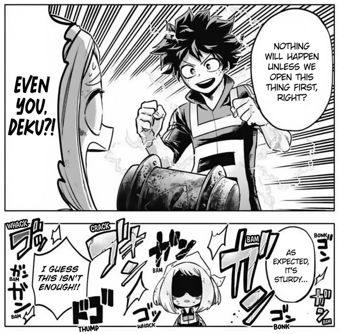 Did you even try, Deku?😂 I don't mind a Bakugo cameo in TUM but that excuse is lame lol. 